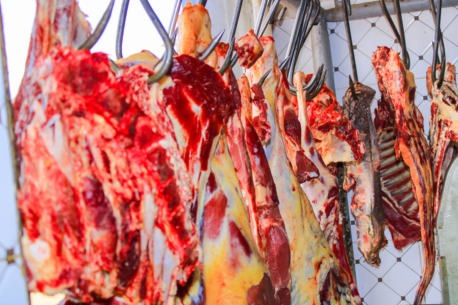 Fresh beef prepared at the Three In One butchery counter